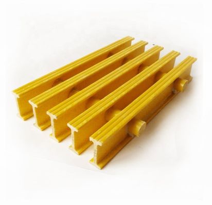 Réseau de grille en fibre de verre pultrudé à haute résistance antidérapant avec service de coupe