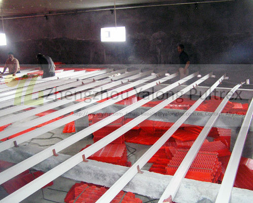 Faisceau de support en plastique renforcé de fibres de verre de 100 mm pour plancher de porc d'élevage