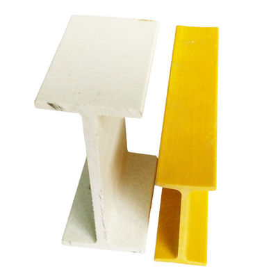 Couleurs personnalisées Super surface lisse haute résistance FRP Pultrusion I Profiles de faisceau de forme