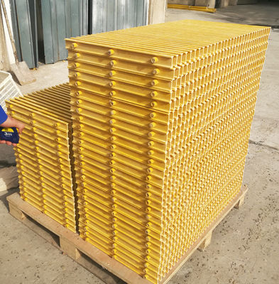 Grille de pultrusion en FRP de haute résistance de 38 mm avec une large étendue de support et une surface ouverte de 40%