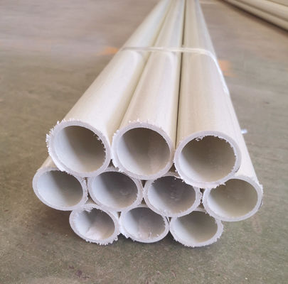 Couleurs personnalisées Tubes creux ronds composites pultrusés en fibre de verre lisse pour le marché