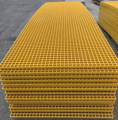 Facile à nettoyer et à entretenir grille de sol moulé en RPG/fibre de verre pour le plancher de lavage de voiture