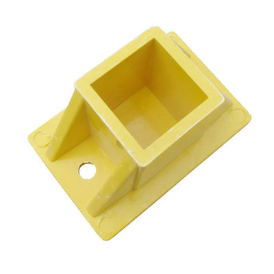 Tubes carrées de 50 mm pultrées en FRP, base de postes de clôture avec capacité de coupe