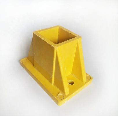 Fittings/connecteurs en FRP jaune de 50 mm 3 voies 4 voies pour clôture en fibre de verre carrée et ronde/accessoires de manœuvre
