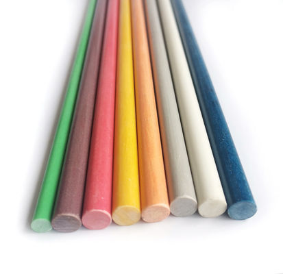 Barre en fibre de verre solide personnalisée avec dimensions anti-corrosion et technique de pultrusion
