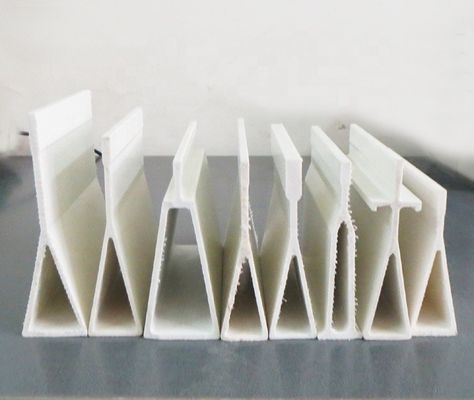 Fibre de verre GRP FRP poulets de chair de poule poutre de support de plancher en laiton avec technique de pultrusion