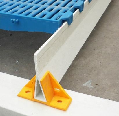 Fibre de verre GRP FRP poulets de chair de poule poutre de support de plancher en laiton avec technique de pultrusion