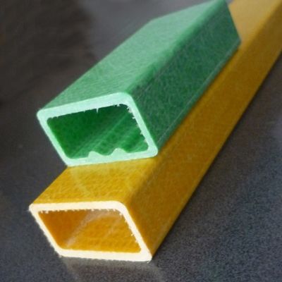 Profil de tube rectangulaire en FRP GFRP personnalisable pour la découpe Longueur de service de 1m à 11,6m