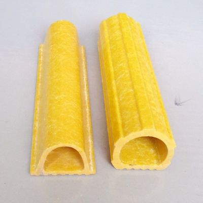 Tubes en forme de D avec surface lisse et fibre de verre haute résistance