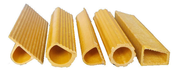 Tubes en forme de D avec surface lisse et fibre de verre haute résistance