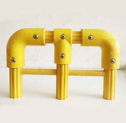 Escaliers isolés Rail tube FRP 36 mm Forme d'engrenage avec service de coupe conception ondulée