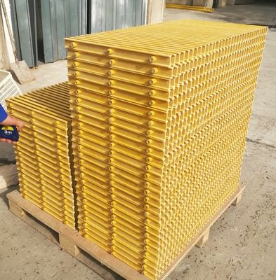 Coupe de grille de drainage en plastique en fibre de verre GFRP haute résistance pour la résistance à la corrosion