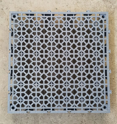 Tapis en plastique en PP 40x40x4,0 cm pour le lavage des voitures et le revêtement de sol du garage