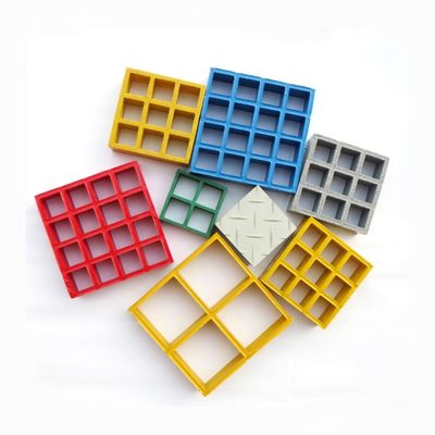 Technique personnalisée Réseau en FRP moulé en FRP GFRP pour passerelle/plancher/couverture de tranchée