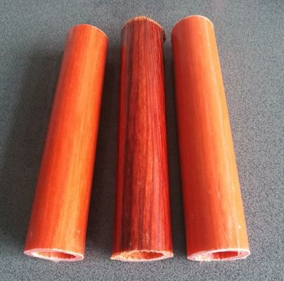 Tubes en fibre de verre finition lisse avec modèle de grain de bois personnalisé et service de coupe
