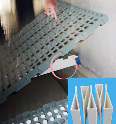 Service de coupe lisse 120 mm haut poutre de support triangulaire en fibre de verre pour le plancher de volaille