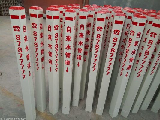 Service de traitement de FRP de coupe carré triangulaire marqueur en fibre de verre poste de mise en garde piquets