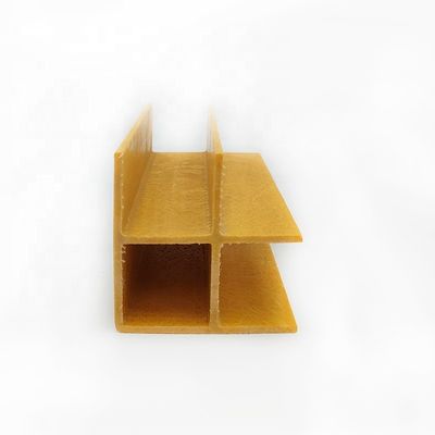 Section sous angle creux en plastique pultrudé renforcé de fibre de verre pour colonne de support structurelle