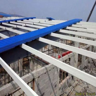 Traitement lisse cadre GFRP personnalisé haute résistance pour le support de la structure en fibre de verre