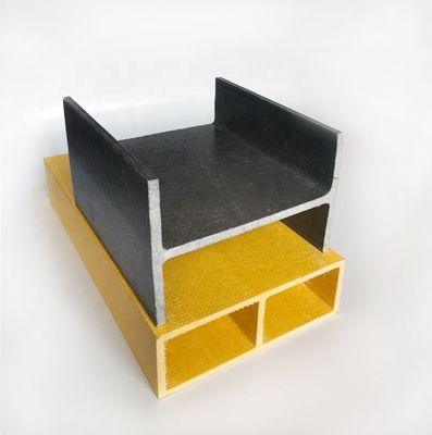 Structure de la construction Profil H en fibre de verre légère FRP GFRP haute résistance H section I poutre