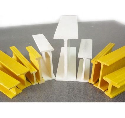 Structure de la construction Profil H en fibre de verre légère FRP GFRP haute résistance H section I poutre