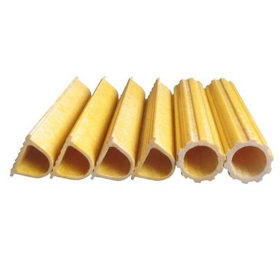 Tubes en plastique en forme de D renforcées de fibre de verre pour des marches d'échelle sécurisées de longueur personnalisée