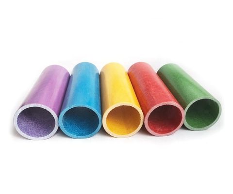 Technique Pultrusion personnalisé insulté FRP pôle de clôture Post Tube en fibre de verre pour la clôture