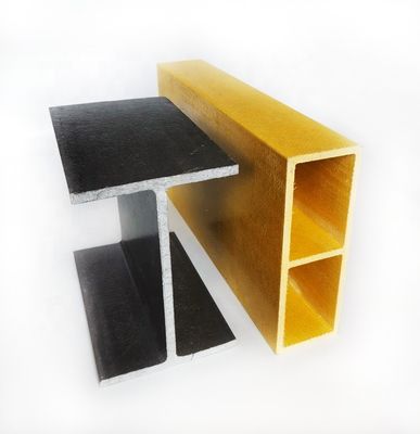 Gilt Z composite en FRP GFRP thermiquement isolé à surface lisse pour les solutions de mur de rideau