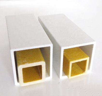 30 mm 38 mm 44 mm 50 mm Tuyaux carrés en FRP GFRP pultrés Structures robustes et durables
