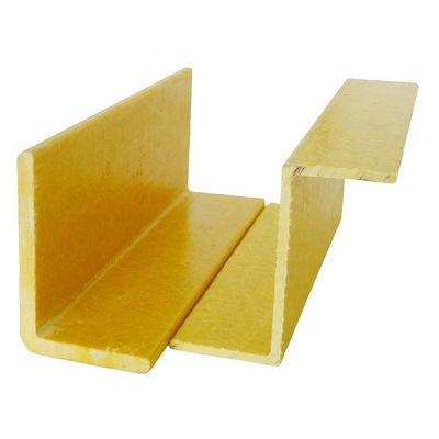 Barre d'angle en fibre de verre FRP pultrée haute résistance 20 mm-150 mm utilisant des couleurs personnalisées