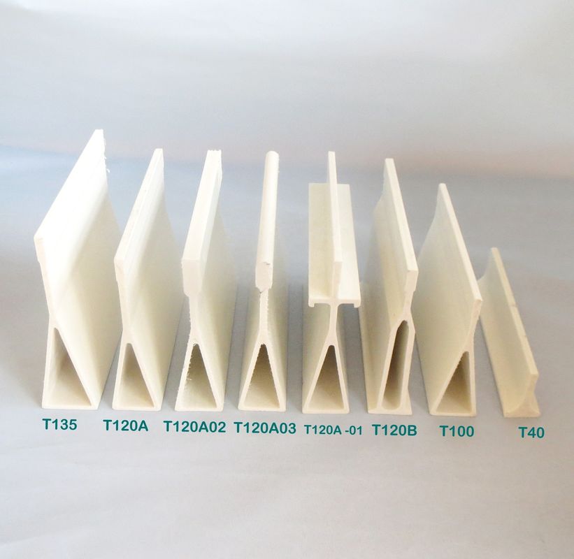 Surface lisse poutre de support en FRP pultrée pour le revêtement de sol en laiton en plastique pour porcs volaille moutons