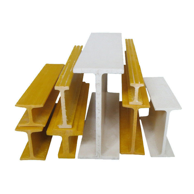 Couleurs personnalisées Super surface lisse haute résistance FRP Pultrusion I Profiles de faisceau de forme