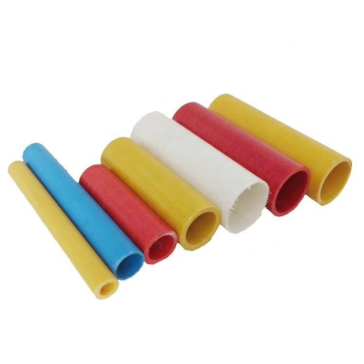 Couleurs personnalisées Tubes creux ronds composites pultrusés en fibre de verre lisse pour le marché