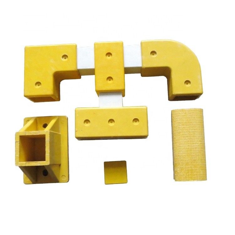 Les raccords de tubes carrés en FRP de taille personnalisée pour les connecteurs de conception de poignée industrielle