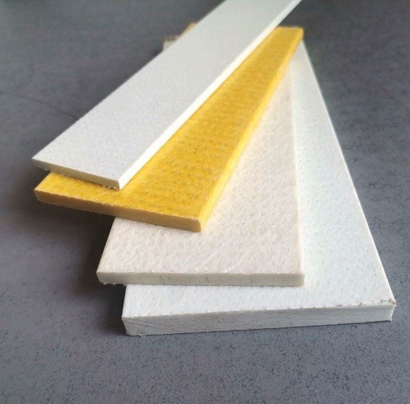 Barre de support lisse pour 80 mmx10 mm FRP Barre plate bande GFRP améliore l'intégrité structurelle