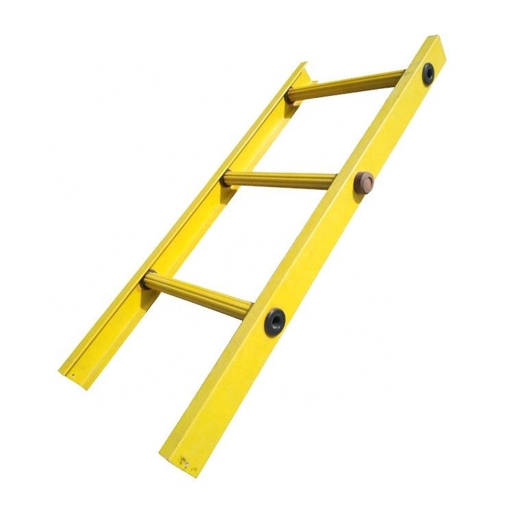 Escaliers d'isolation FRP/GRP antidérapants de longueur personnalisée pour champs de puissance et produits chimiques
