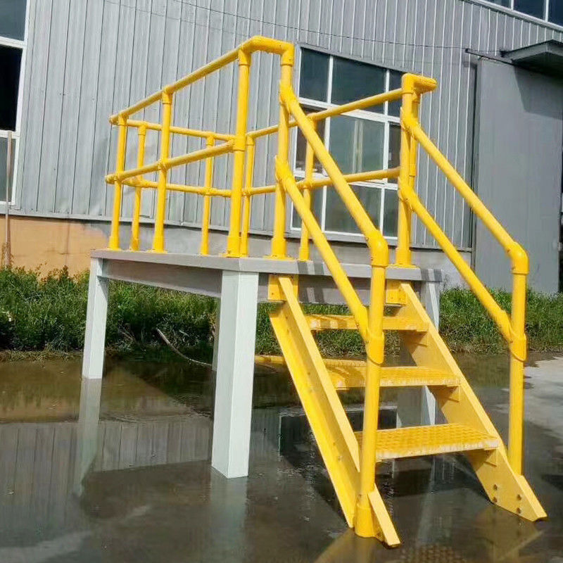 Type 1   250 lbs Capacité de poids Barrière FRP pour escaliers isolés Manche de sécurité