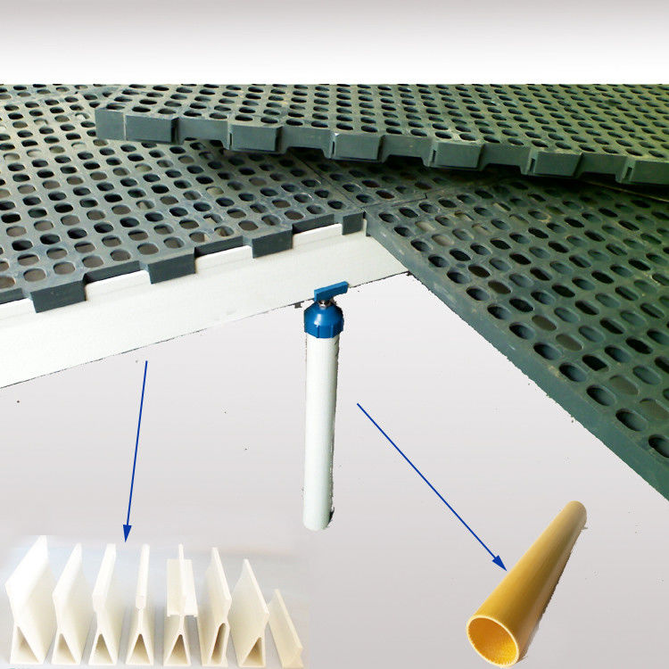 Service de coupe lisse 120 mm haut poutre de support triangulaire en fibre de verre pour le plancher de volaille