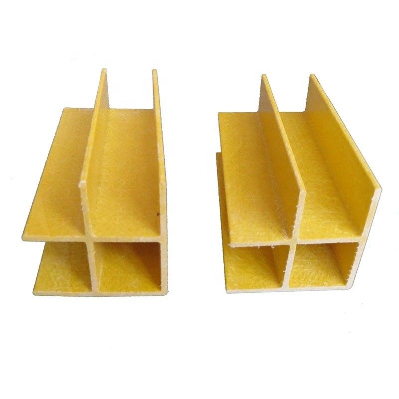 Section sous angle creux en plastique pultrudé renforcé de fibre de verre pour colonne de support structurelle
