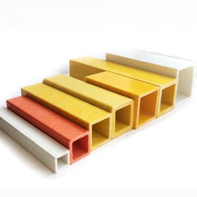 30 mm 38 mm 44 mm 50 mm Tuyaux carrés en FRP GFRP pultrés Structures robustes et durables