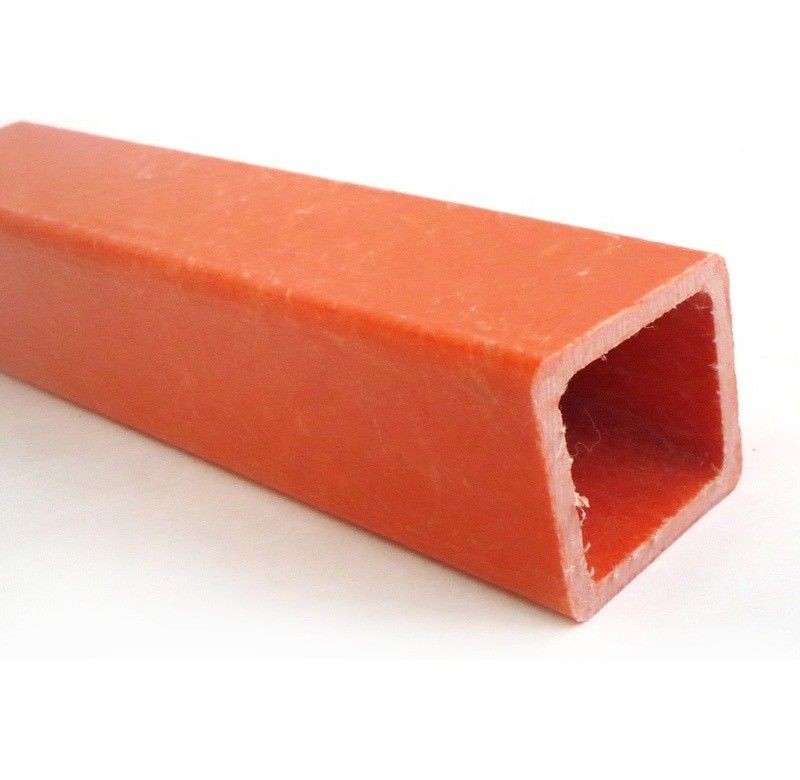 Longueur de 1m à 11,6m Profils de boîtes carrées composites en fibre de verre GFRP FRP Pole de tube carré